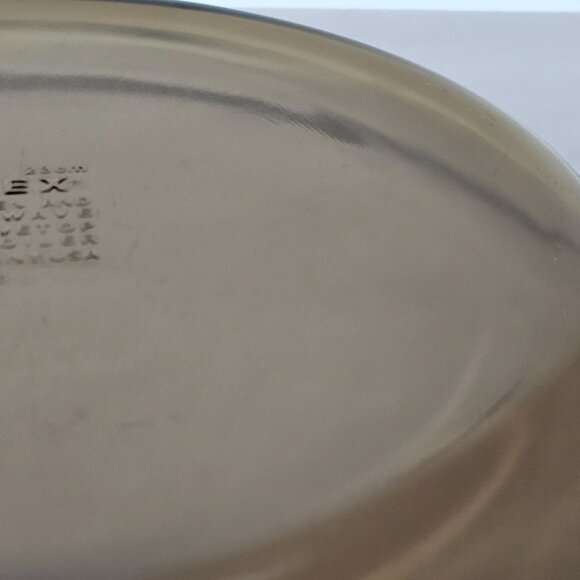 Pyrex Visions Brown Glass Pie Plate 10” genuine vtg Fireside amber dish #209 - Picture 11 of 11